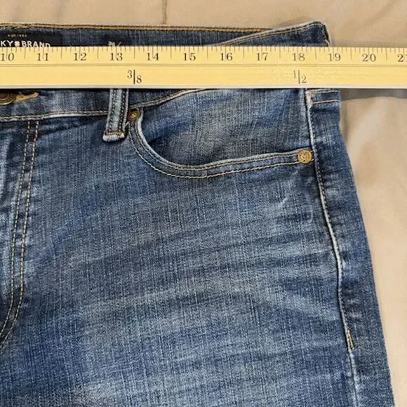 Lucky Brand 410 Athletic Slim Medium Whisker Wash Stretch Men's Size 36 x 30 - Picture 12 of 16